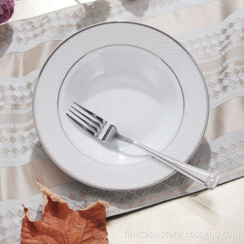 2015 new design super white 20PCS porcelain dinner set